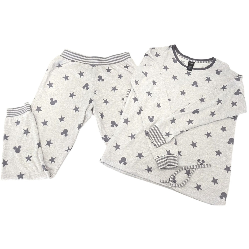 Disney‎ Pajamas Women's Mickey Mouse Icon & Star Gray Size Small Super Soft